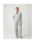 Pluto Pyjama Izzie Grey Chiné Stripe