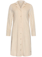 Dames Nachthemd Softness Beige Streep