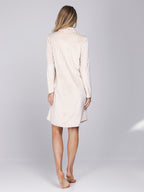 Dames Nachthemd Softness Beige Streep detail 2