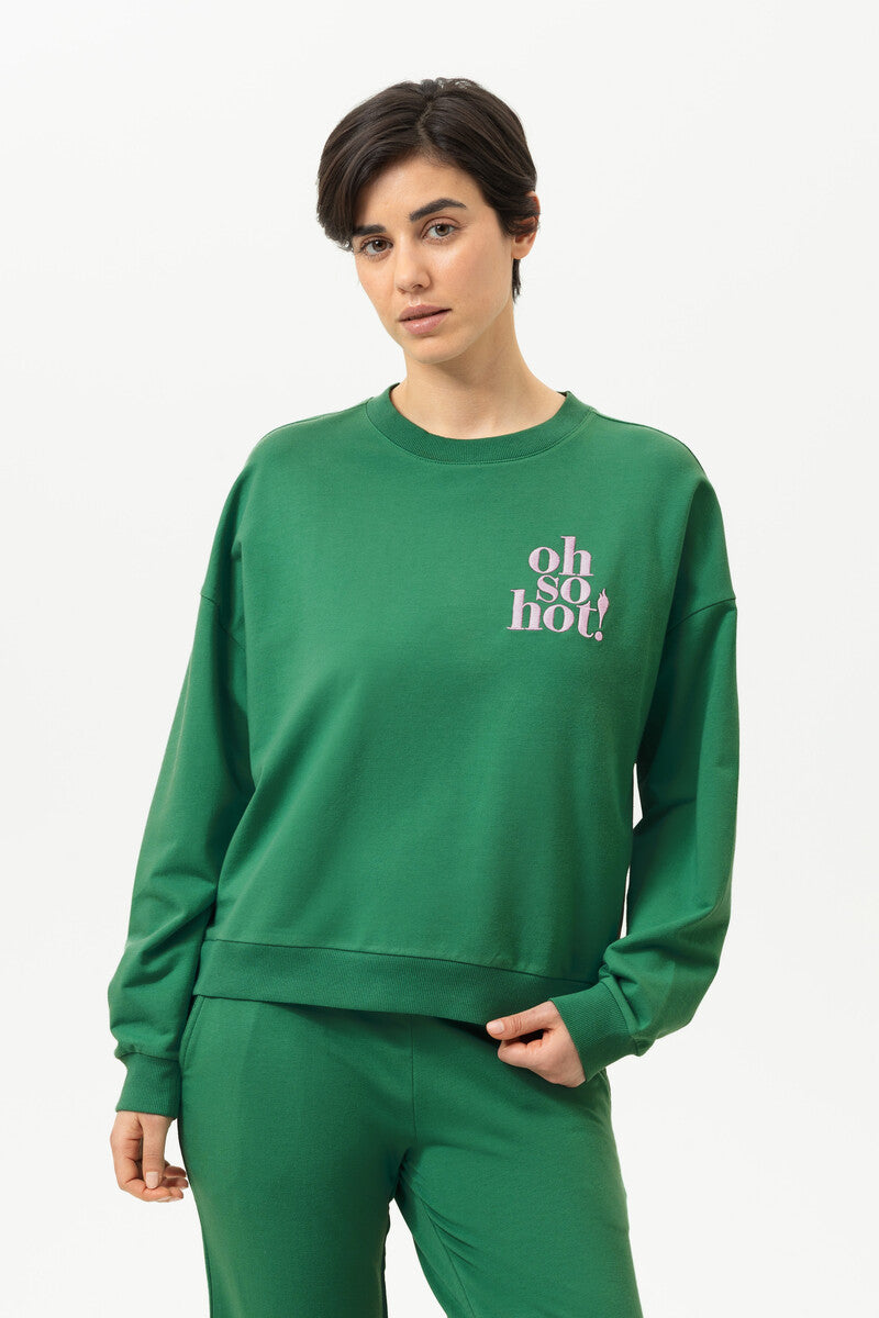 Mey Dames Homewear Set Cozy Nights Lucky Green