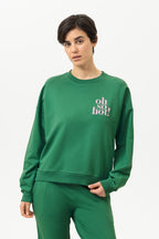 Mey Dames Homewear Set Cozy Nights Lucky Green