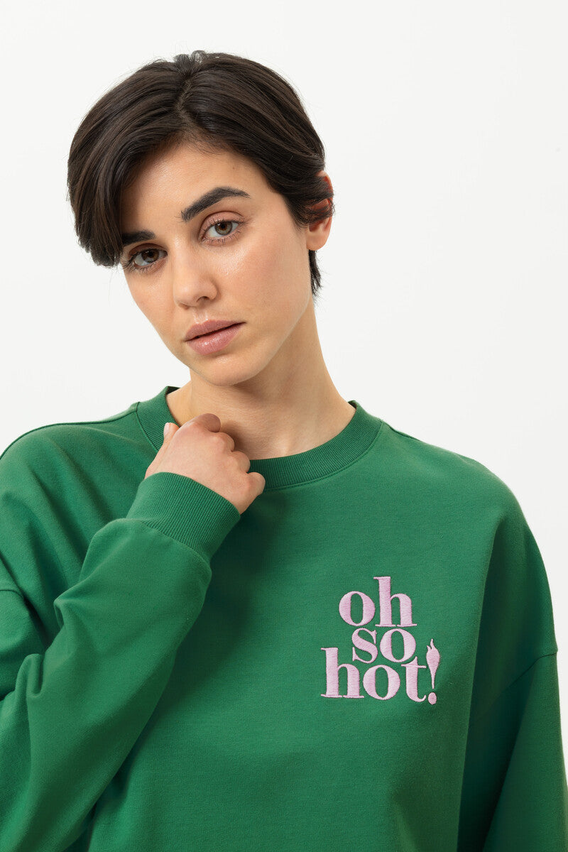 Mey Dames Homewear Set Cozy Nights Lucky Green detail 2