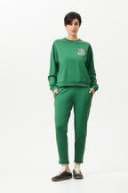 Mey Dames Homewear Set Cozy Nights Lucky Green detail 3
