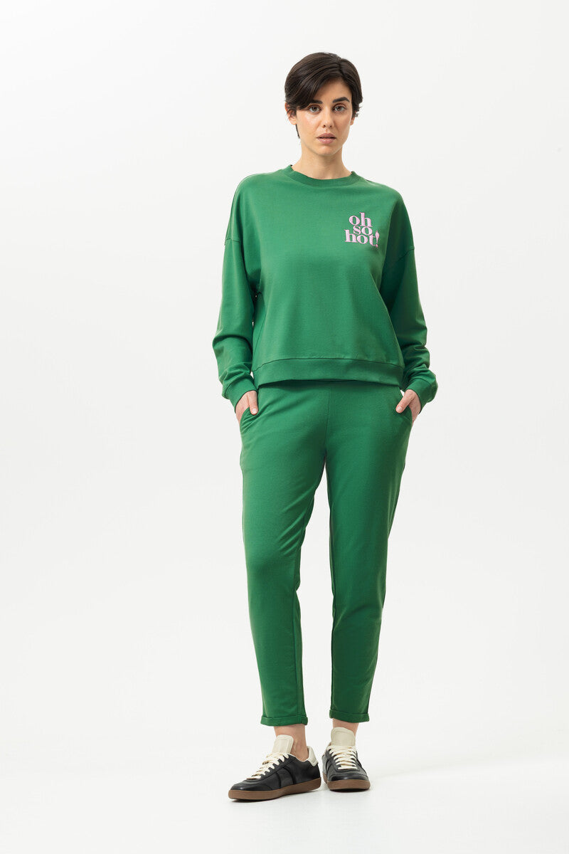 Mey Dames Homewear Set Cozy Nights Lucky Green detail 3