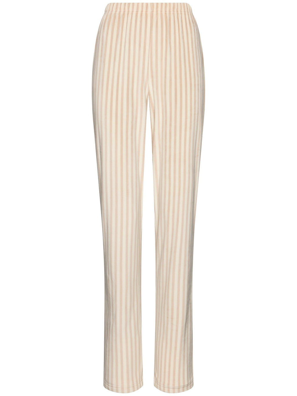 Dames Pyjama Softness Doorknoop Beige Streep detail 4
