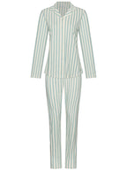 Dames Pyjama Nordic Leaf Ecru/Groen detail 1