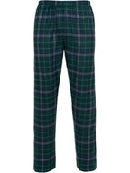 Heren Pyjama Lodge Doorknoop Ruit Blauw/Groen detail 2