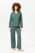 Mey Dames Pyjama Lang Little Berries Secret Forest