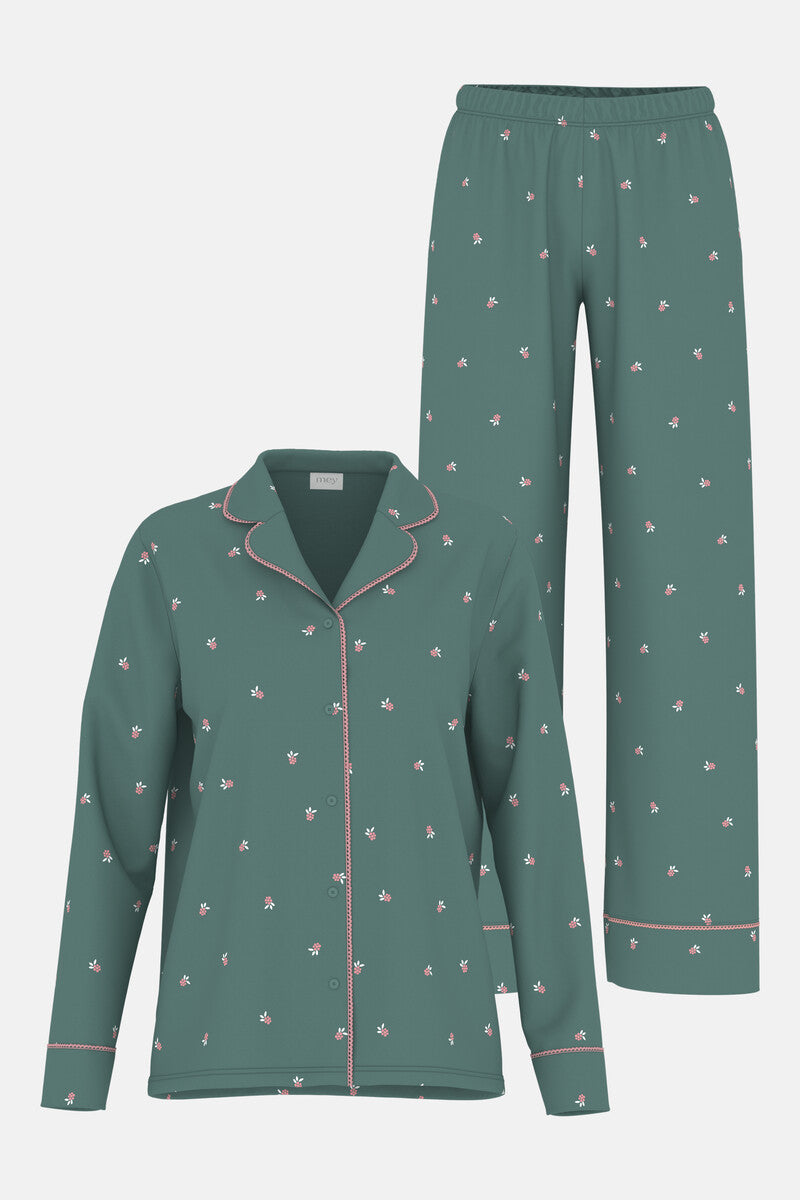 Mey Dames Pyjama Lang Little Berries Secret Forest detail 3