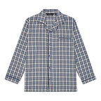 Ambassador Heren Pyjama Salzburg Poplin Ruit Zwart Blauw Wit