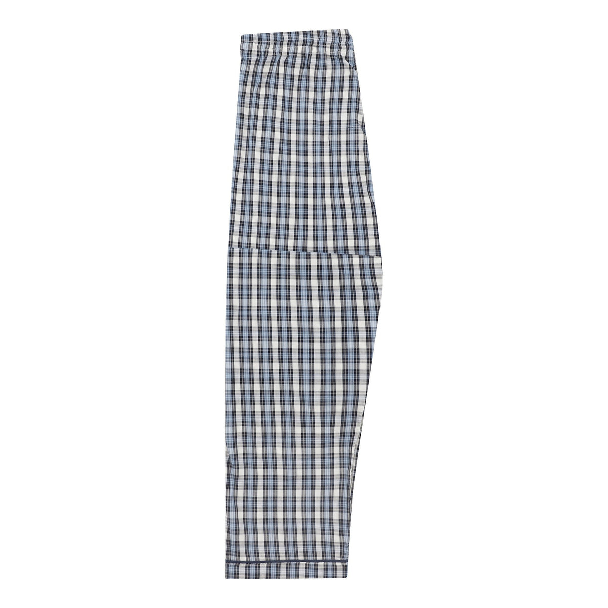Ambassador Heren Pyjama Salzburg Poplin Ruit Zwart Blauw Wit