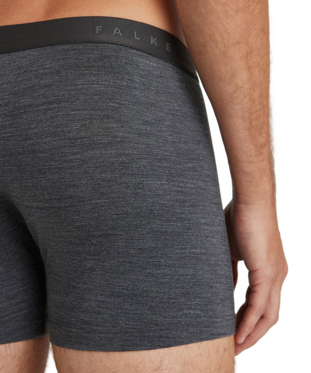 Falke Boxershort Daily ClimaWool Dark Grey Heather detail 3