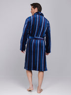 Heren Kamerjas Northern Nights Blauw/Rood Streep detail 3