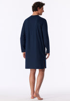 Schiesser Heren Nachthemd Lange Mouwen Comfort Nightwear Koper detail 1
