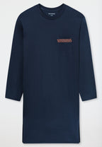 Schiesser Heren Nachthemd Lange Mouwen Comfort Nightwear Koper detail 2