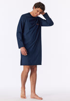 Schiesser Heren Nachthemd Lange Mouwen Comfort Nightwear Koper