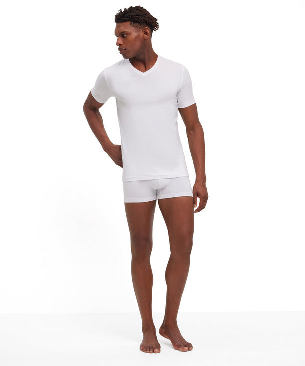 Falke T-shirt Daily Comfort V-hals White (2-pack) detail 3