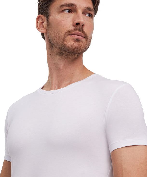 Falke T-shirt Daily Comfort Ronde Hals White (2-pack) detail 4