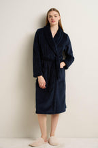 Vamp Kamerjas Fleece Lang Donkerblauw