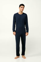 Vamp Herenpyjama Micromodal Donkerblauw