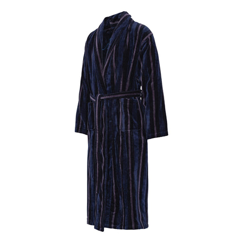 Ambassador Heren Badjas Skagerak Navy Grijs Streep