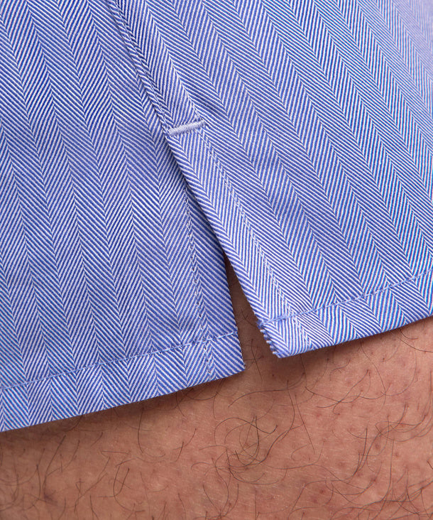 Falke Boxershort Daily Underwear Visgraat Blue detail 4