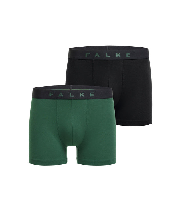 Falke Boxershort Daily Comfort Groen & Zwart (2-pack)