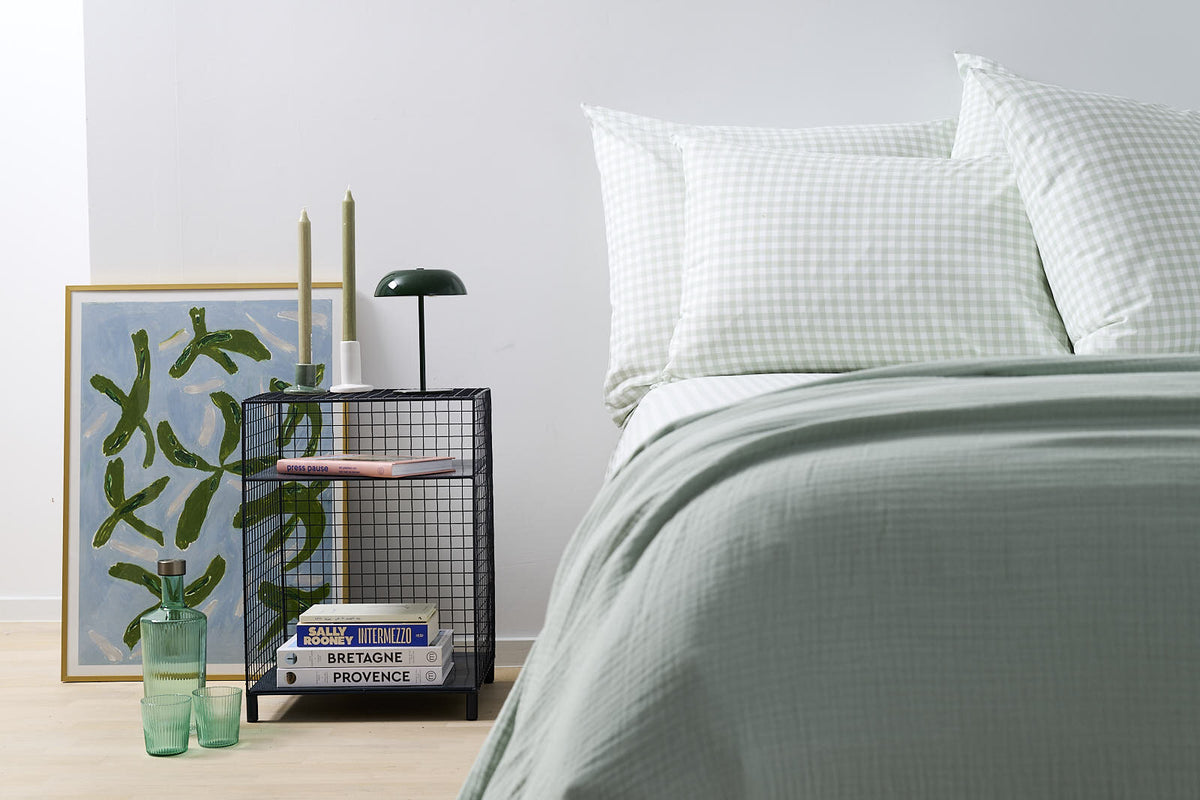 Passion Home Linen Dekbedovertrek Rigo Groen detail 3