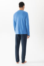 Mey Heren Pyjama Lang Micro Blue Recent Blue detail 1