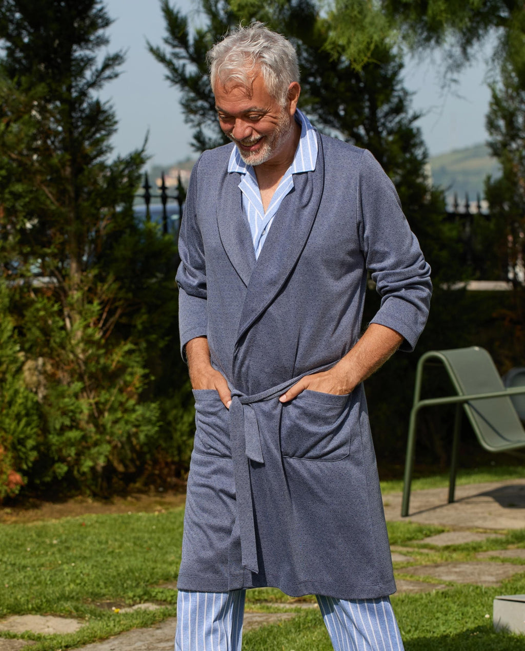 Señoretta Heren Kamerjas Smoking Blauw