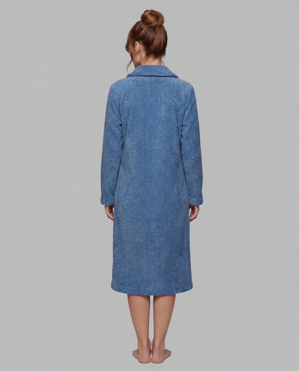 Señoretta Kamerjas met Knoopsluiting Middenblauw