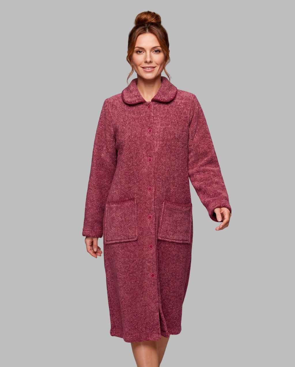Señoretta Kamerjas met Knoopsluiting Fuchsia