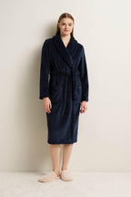 Vamp Kamerjas Fleece Lang Donkerblauw