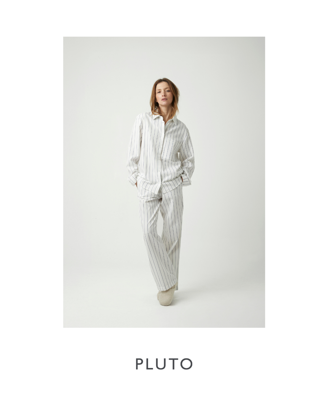 Pluto Pyjama Hazel Blue Stripes