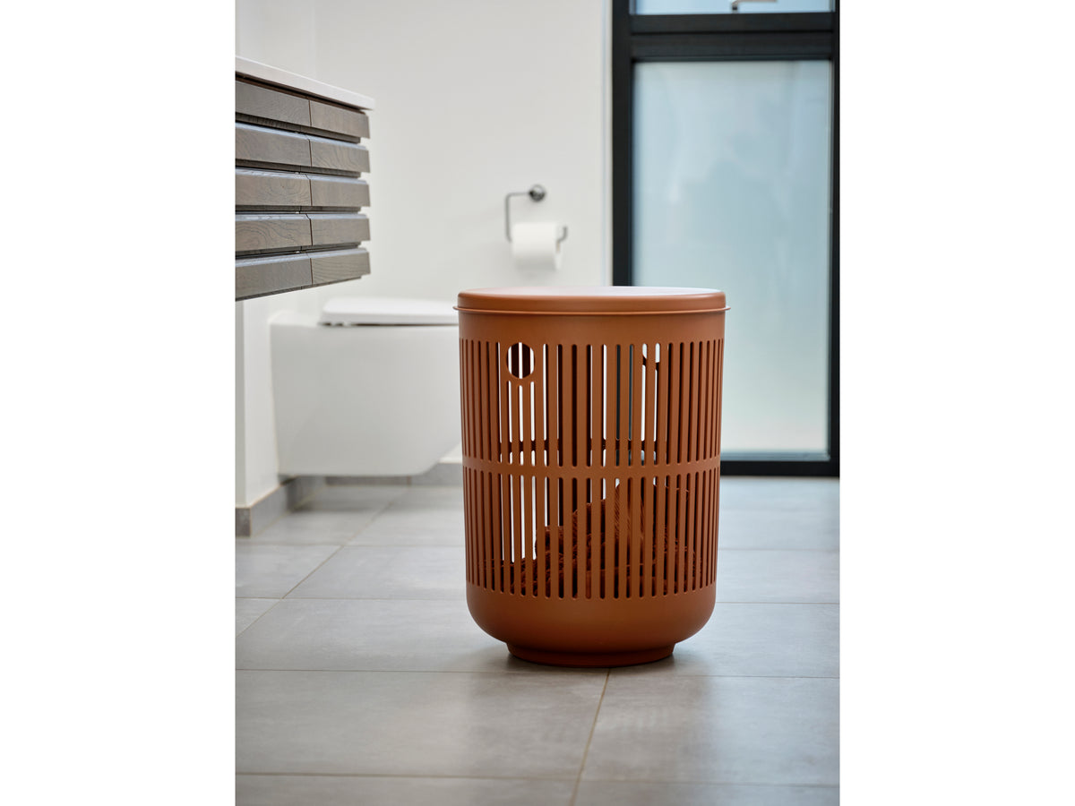 Zone Denmark Ume Wasmand met Deksel Terracotta