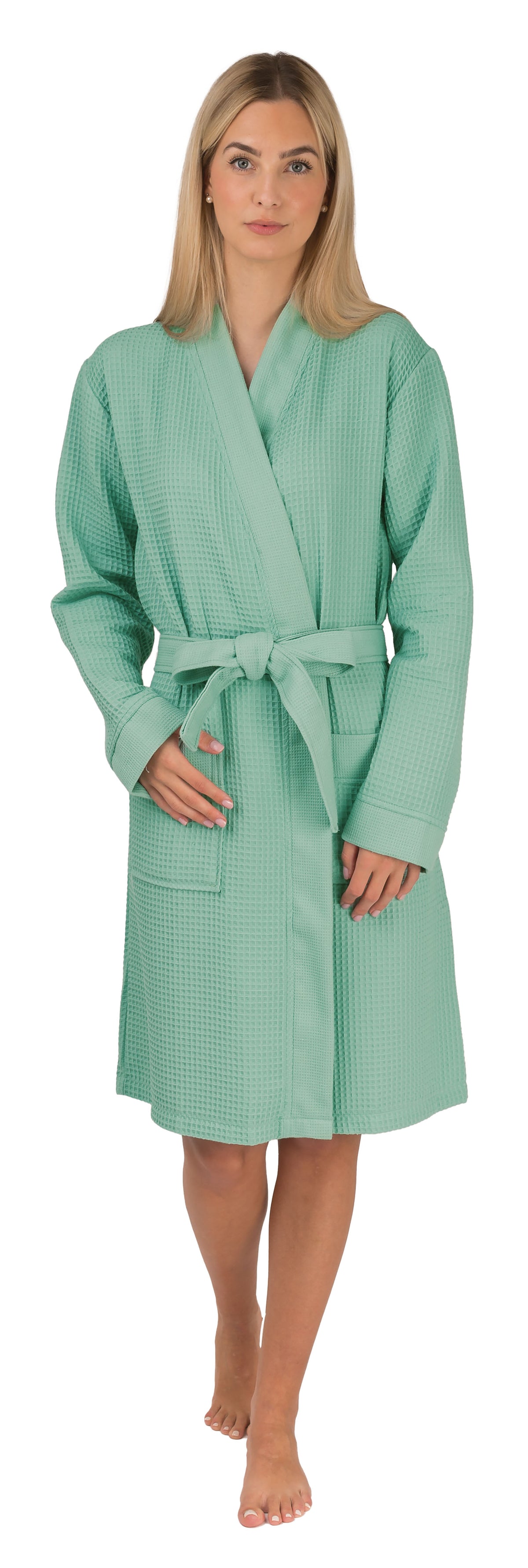 Unisex Kimono Badjas Soft Piqué Kort
