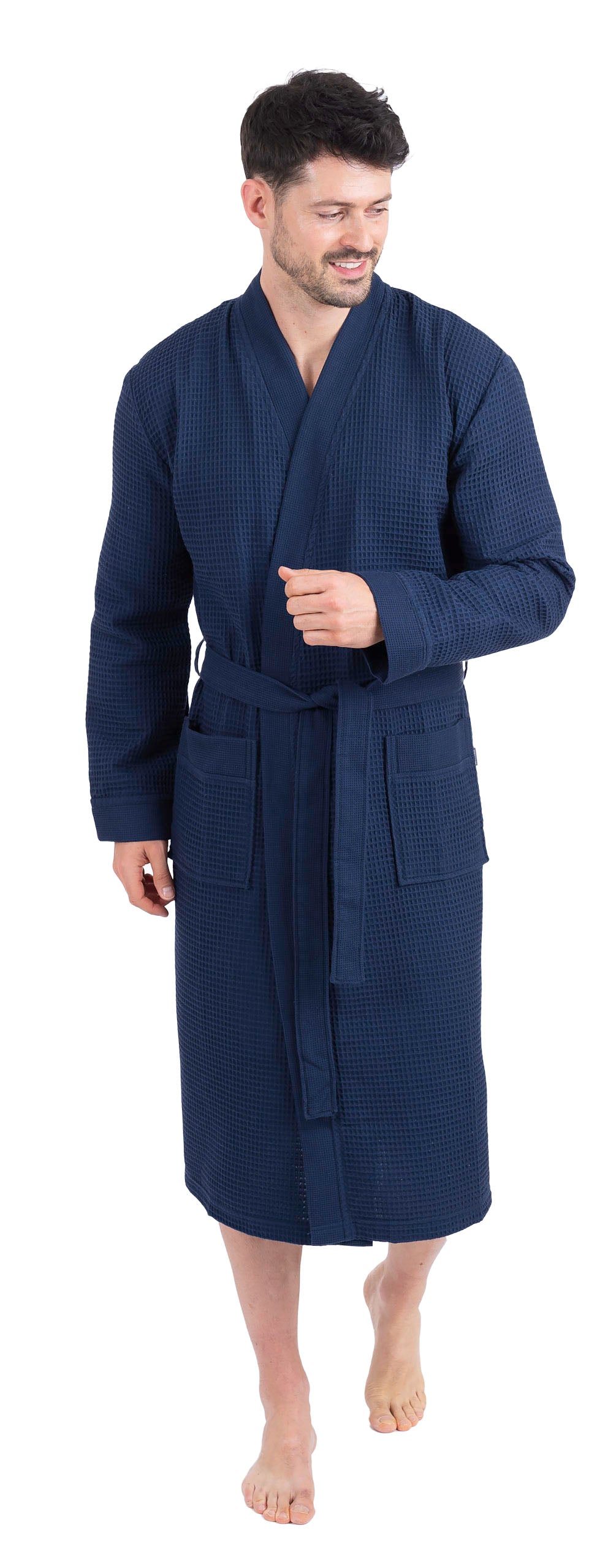 Unisex Kimono Badjas Soft Piqué Lang