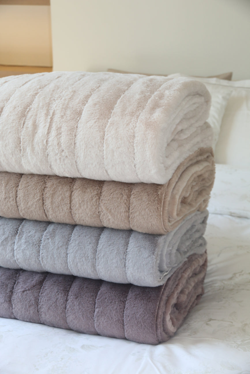 Plaid Imitatienerts Zand-Beige