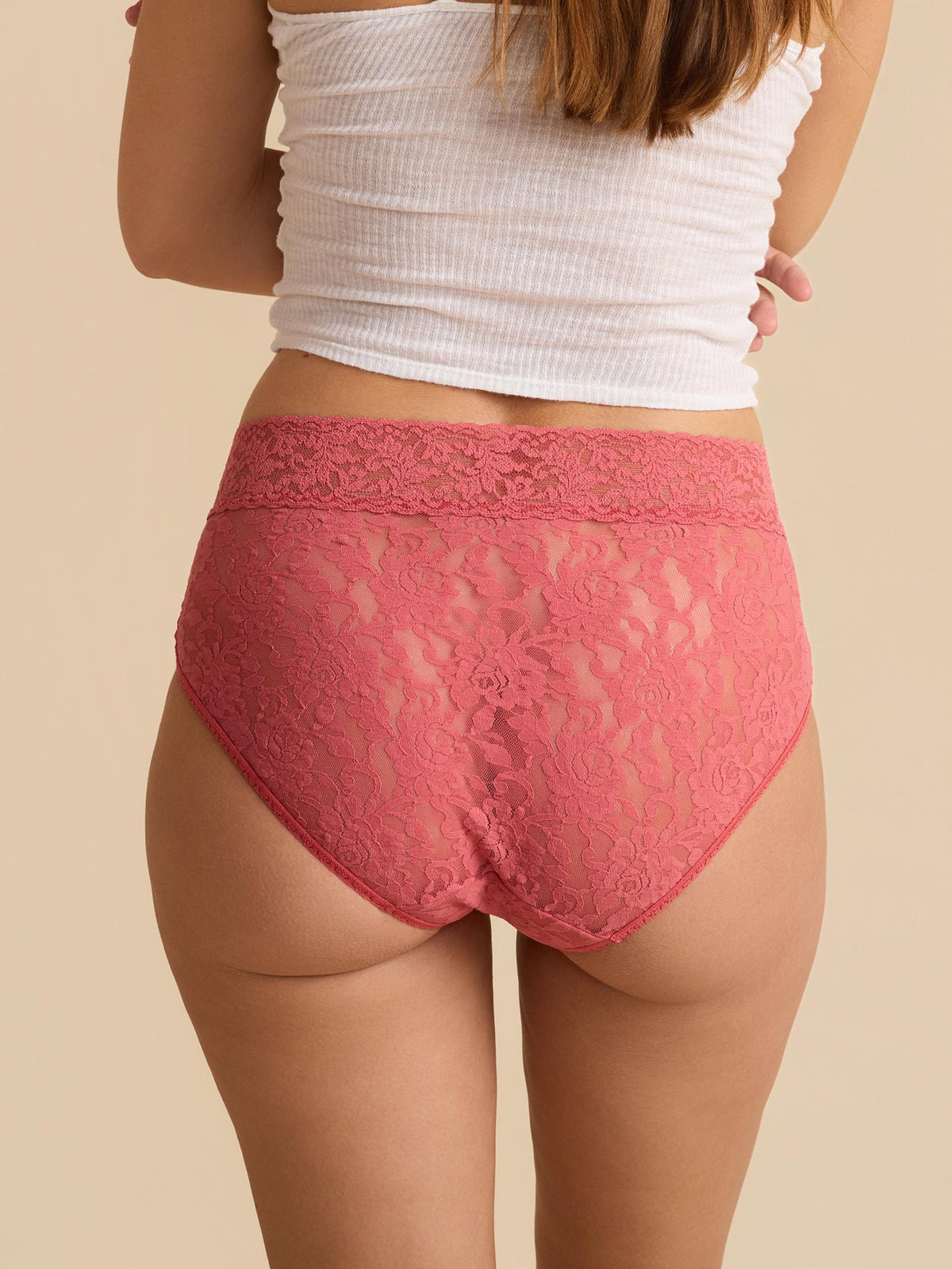 Hanky Panky Signature Lace French Brief Naples Red detail 1