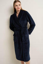 Vamp Kamerjas Fleece Lang Donkerblauw