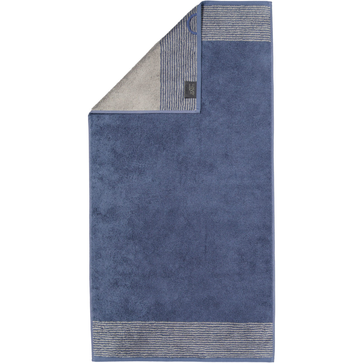 Cawö handdoek Two-Tone Nachtblau