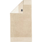 Cawö handdoek Two-Tone Sand