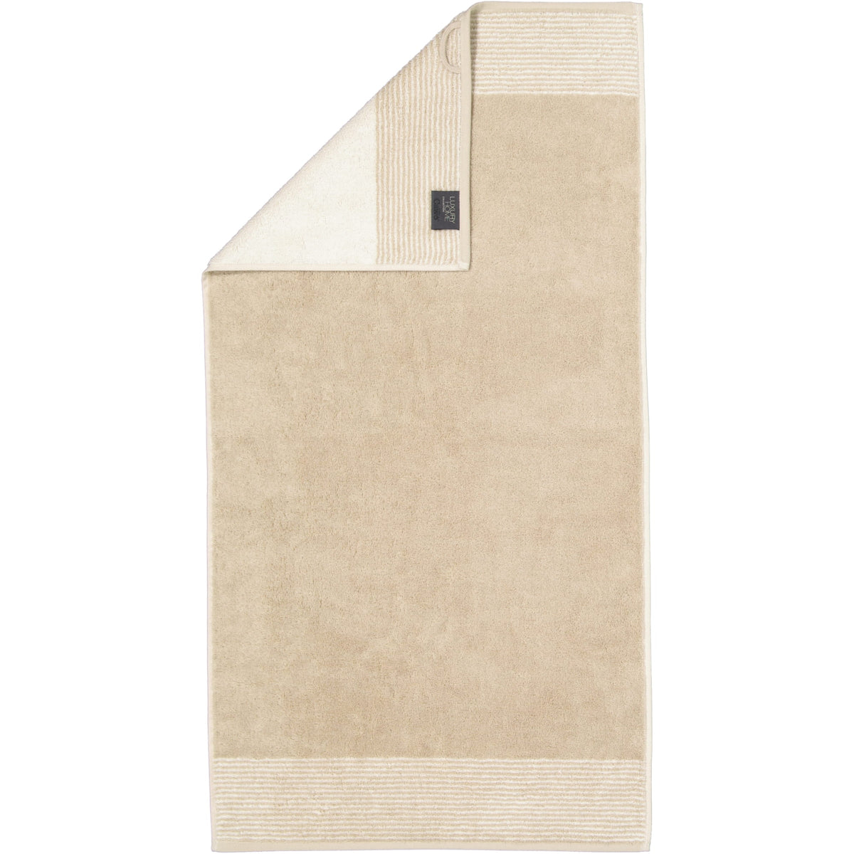 Cawö handdoek Two-Tone Sand