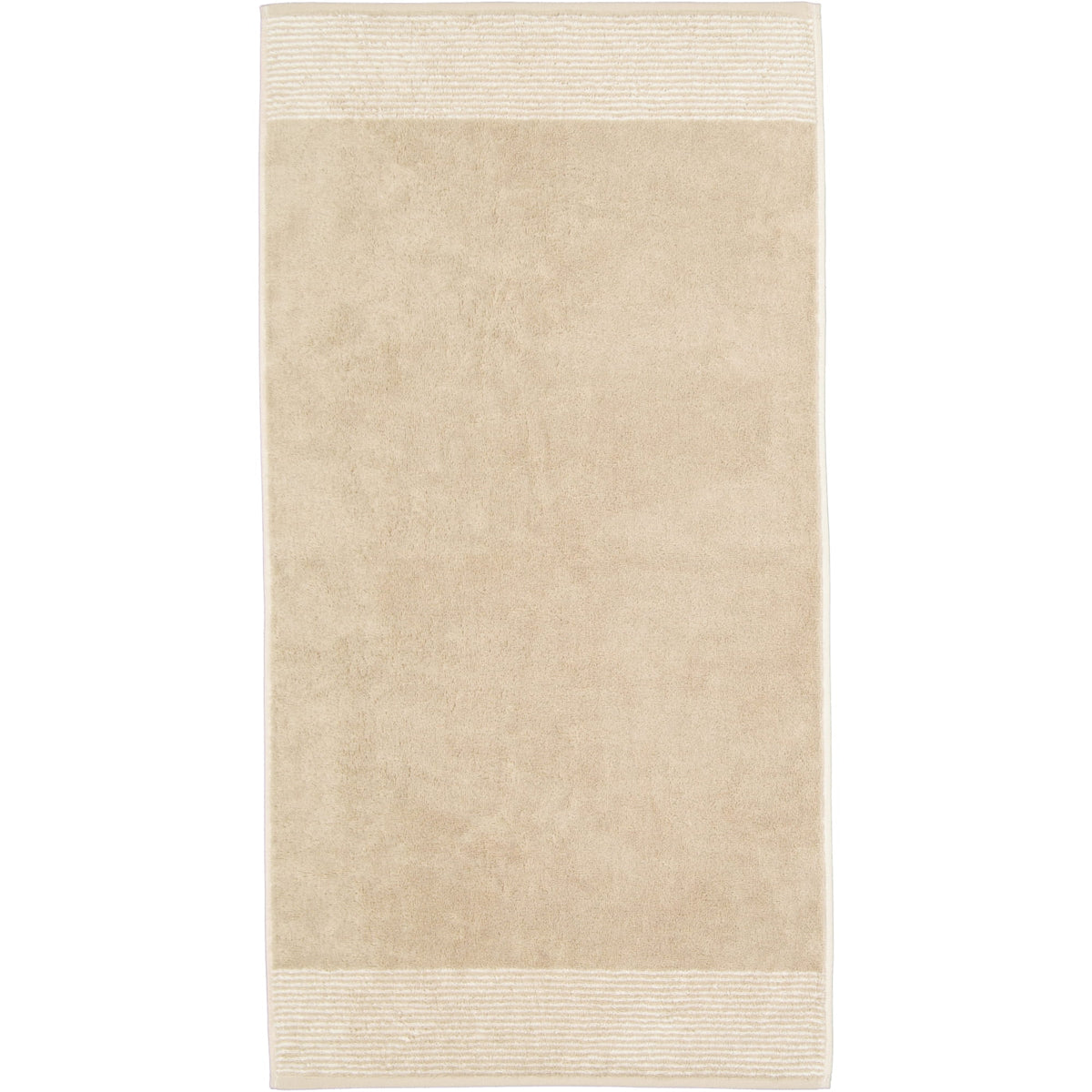 Cawö handdoek Two-Tone Sand detail 1