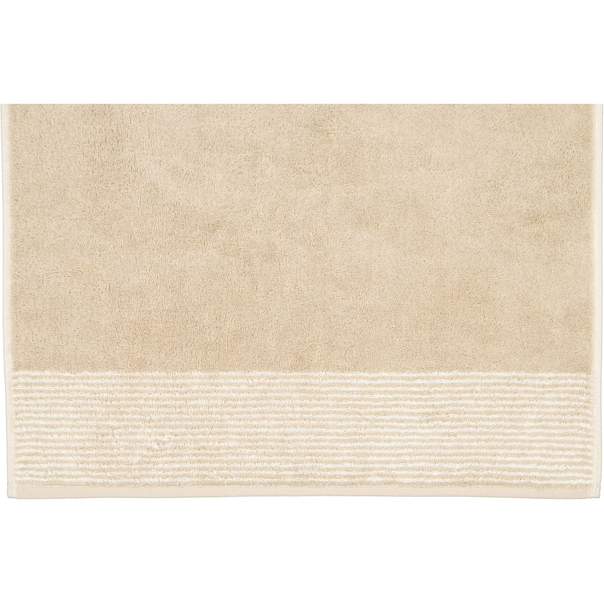 Cawö handdoek Two-Tone Sand detail 2