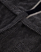 Cawö herenbadjas kimono Silber-schwarz detail 4