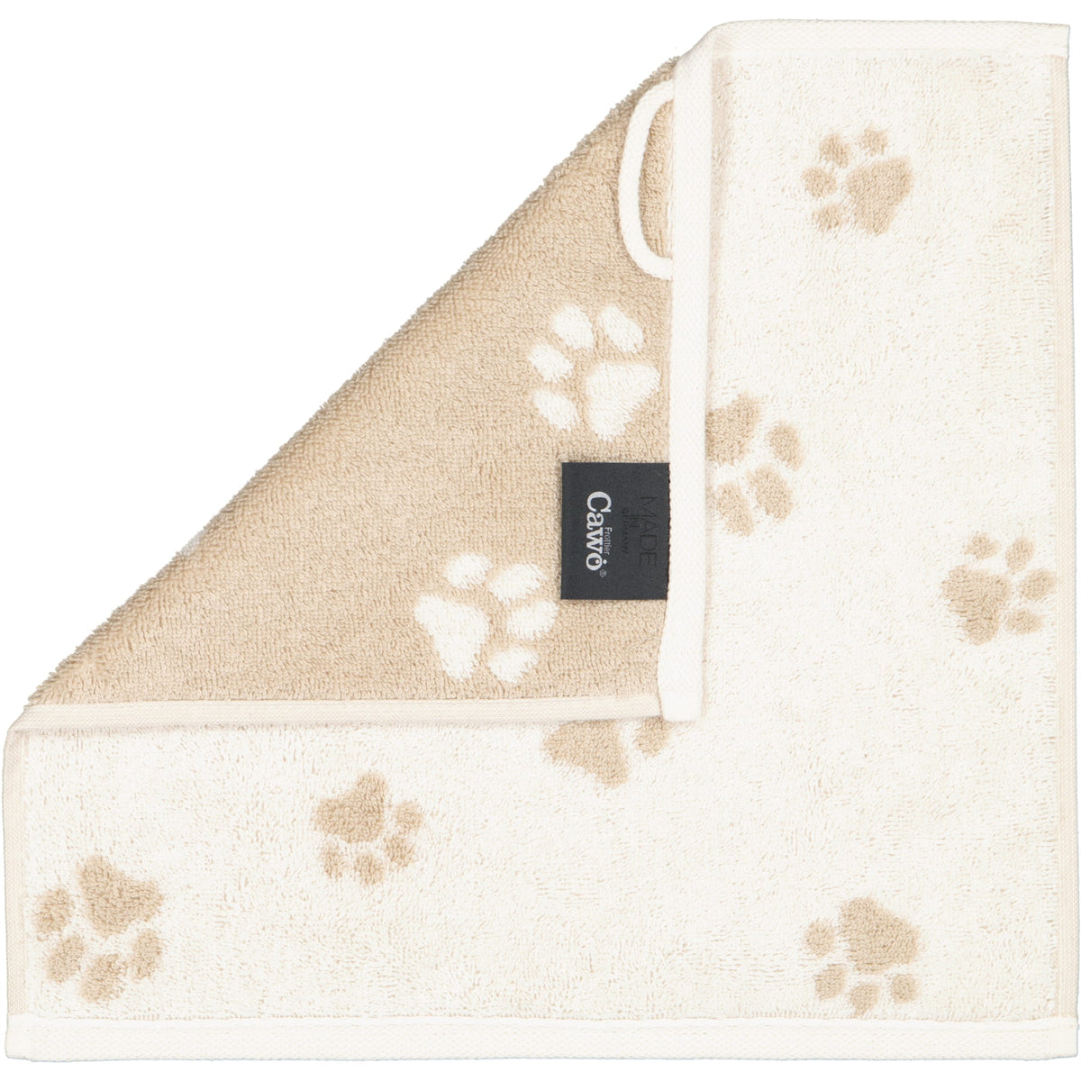 Cawö zeepdoekjes We Love Dogs Natur-Beige detail 5