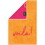 Cawö Postcard Towels gastendoekje bonjour weekend en voilà! detail 1