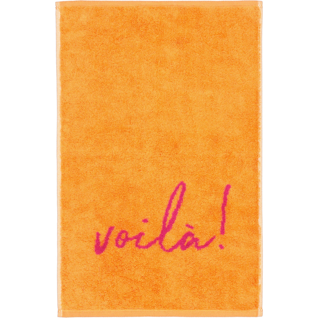 Cawö Postcard Towels gastendoekje bonjour weekend en voilà! detail 3