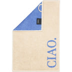 Cawö Postcard Towels gastendoekje CIAO en MORE AMORE